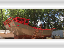 storm damaged catamaran for sale