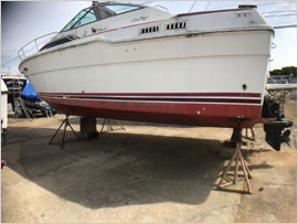 damaged lagoon catamaran for sale