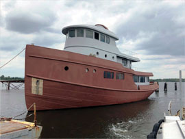 storm damaged catamaran for sale